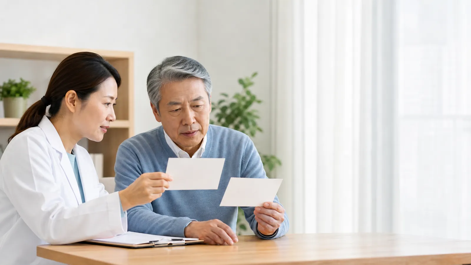 東亞年長男性與專業人員比較兩份方案